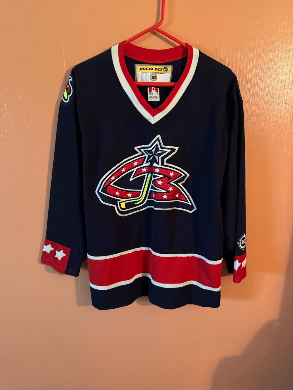 Vintage KOHO Columbus Blue Jackets Hockey Jersey Men’s Medium NHL